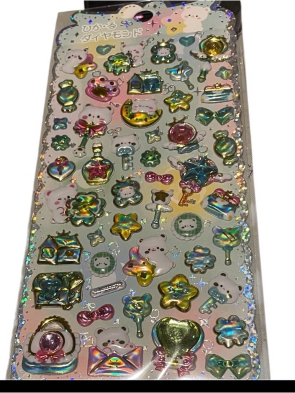 Q-Lia BonBon Drop 3D Stickers, which feature a puffy, raised,